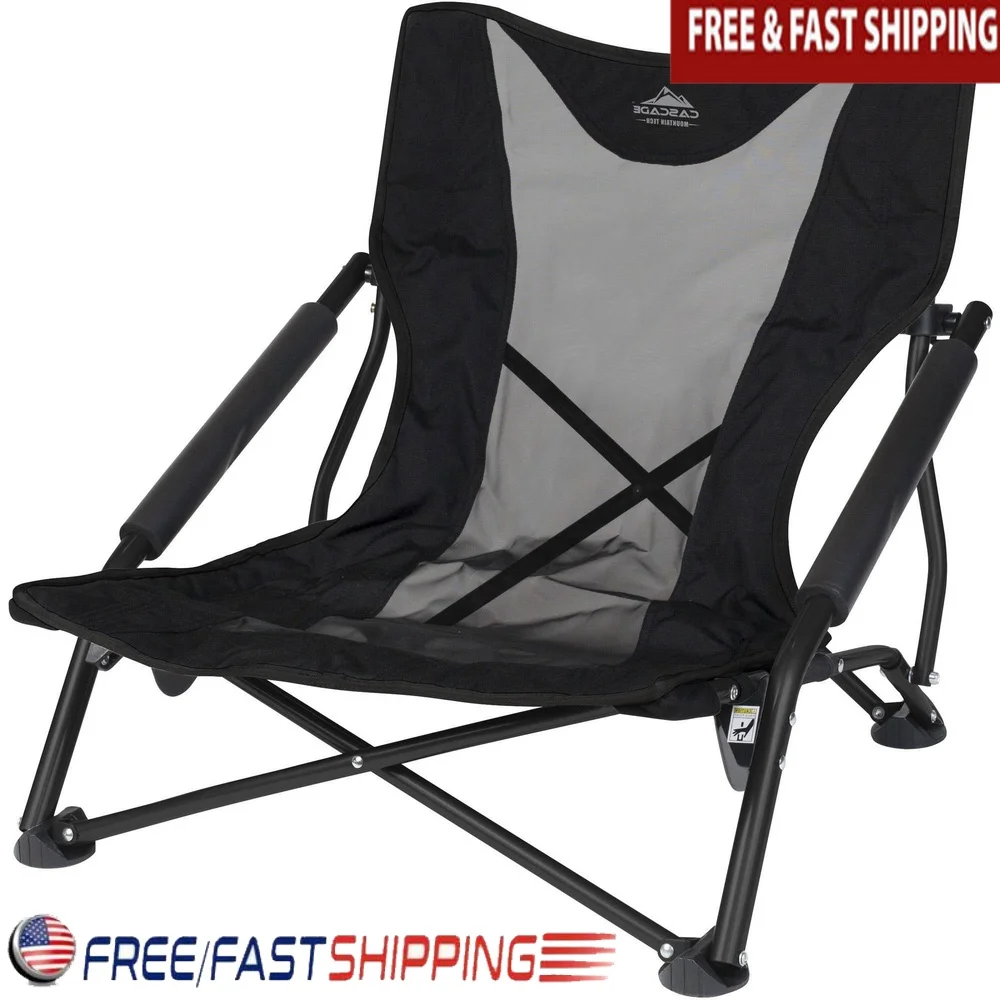 Lightweight Low Profile Camp Chair Portable Folding Mesh Fabric with Cushioned Armrests Ideal Outdoor Concerts Camping Events
Lightweight Low Profile Camp Chair Portable Folding Mesh Fabric with Cushioned Armrests Ideal Outdoor Concerts Camping Events