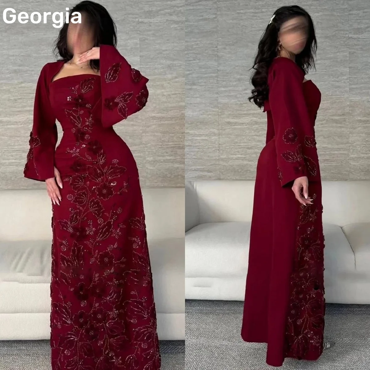 فساتين للمناسبات الخاصة Customized A-Line Square Neckline Dresses For Prom Floor-Length Beadings Luxury Evening Dresses Long Sle
فساتين للمناسبات الخاصة Customized A-Line Square Neckline Dresses For Prom Floor-Length Beadings Luxury Evening Dresses Long Sle