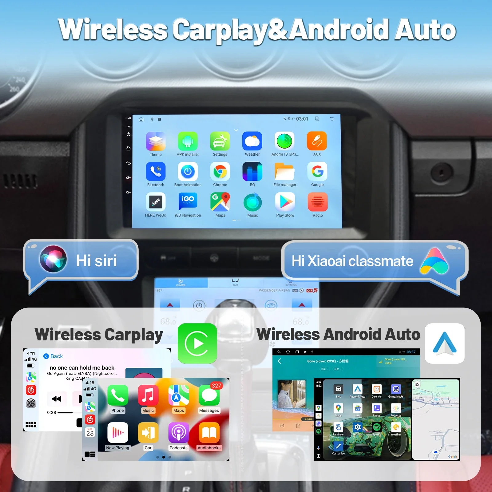 Factory 9 Inch Android Auto Radio GPS Navigation Car Multimedia Play Wireless CarPlay Car DVD Player For Ford Mustang 2015-2021
Factory 9 Inch Android Auto Radio GPS Navigation Car Multimedia Play Wireless CarPlay Car DVD Player For Ford Mustang 2015-2021