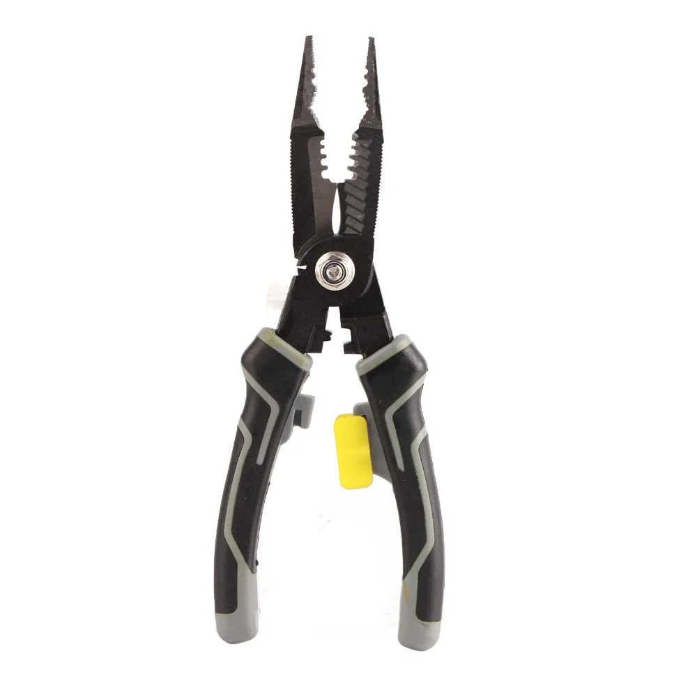Gray Electrician Pliers Rubber Handle Carbon Steel Wire Stripper Wire Cutter Multifunctional Wire Crimper DIY Enthusiasts
Gray Electrician Pliers Rubber Handle Carbon Steel Wire Stripper Wire Cutter Multifunctional Wire Crimper DIY Enthusiasts