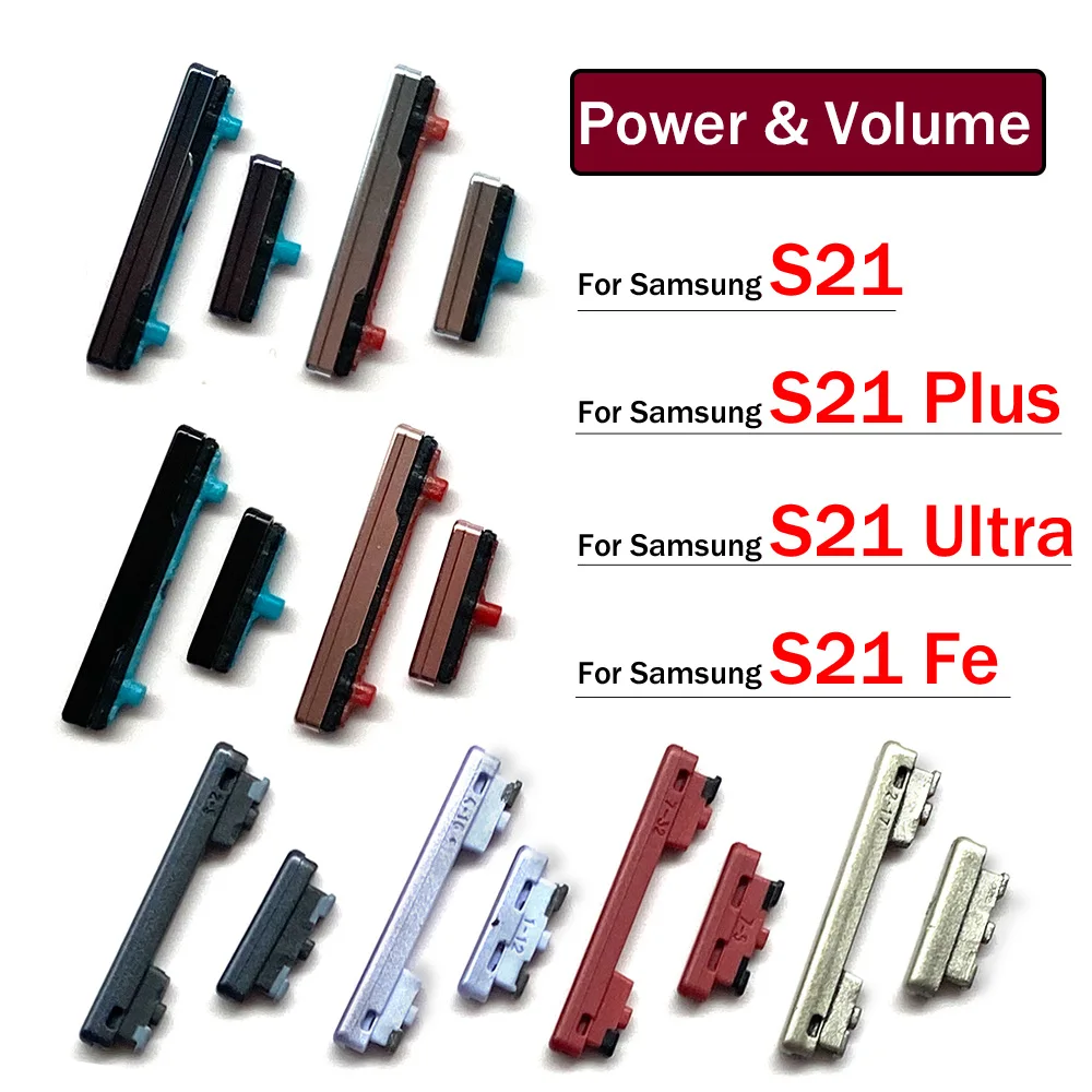 Новая боковая кнопка регулировки громкости, набор кнопок включения/выключения питания для Samsung S21 Plus Ultra Fe, запасные части 
Новая боковая кнопка регулировки громкости, набор кнопок включения/выключения питания для Samsung S21 Plus Ultra Fe, запасные части
