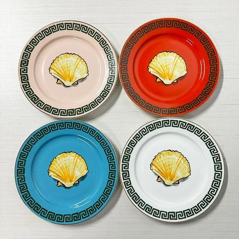 European-style Ceramic Plate Round Storage Tray Fruit Plate Table Top Decoration Ornaments Home Decoration Accessories Tableware
European-style Ceramic Plate Round Storage Tray Fruit Plate Table Top Decoration Ornaments Home Decoration Accessories Tableware