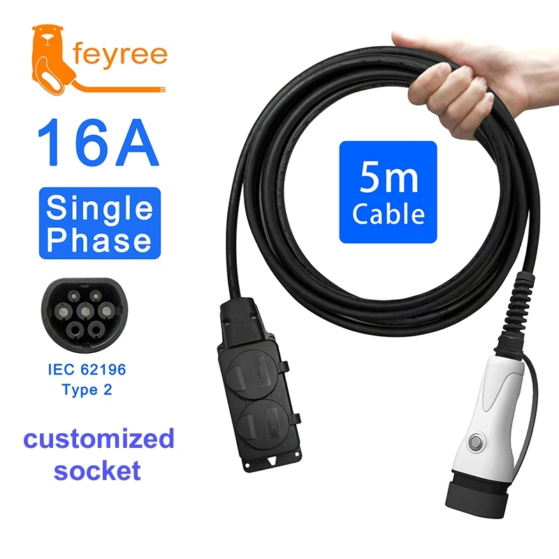Feyree V2L Кабель Электрический автомобиль Боковая разрядная вилка Зарядное устройство для электромобилей Type2 16A с розеткой европейского стандарта Наружная электростанция (обновленная версия)
Feyree V2L Кабель Электрический автомобиль Боковая разрядная вилка Зарядное устройство для электромобилей Type2 16A с розеткой европейского стандарта Наружная электростанция (обновленная версия)