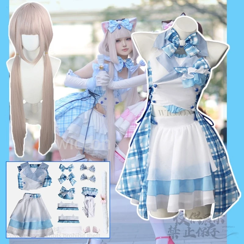 Аниме игра NEKOPARA косплей ванильно-синий идол шоколад и ваниль униформа платье Лолита парики для Хэллоуина и Рождества по индивидуальному заказу
Аниме игра NEKOPARA косплей ванильно-синий идол шоколад и ваниль униформа платье Лолита парики для Хэллоуина и Рождества по индивидуальному заказу