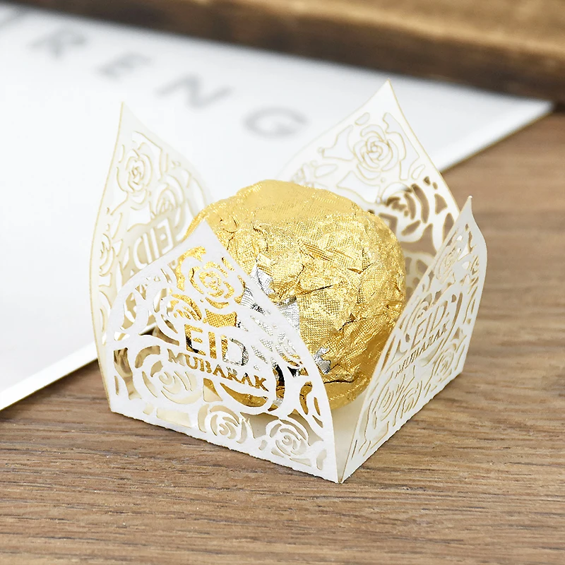 10/20pcs Eid Mubarak Chocolate Wrappers Paper Candy Box Ramadan Decor Mini Baking Cups Cake Liner Islamic Muslim Party Supplies
10/20pcs Eid Mubarak Chocolate Wrappers Paper Candy Box Ramadan Decor Mini Baking Cups Cake Liner Islamic Muslim Party Supplies