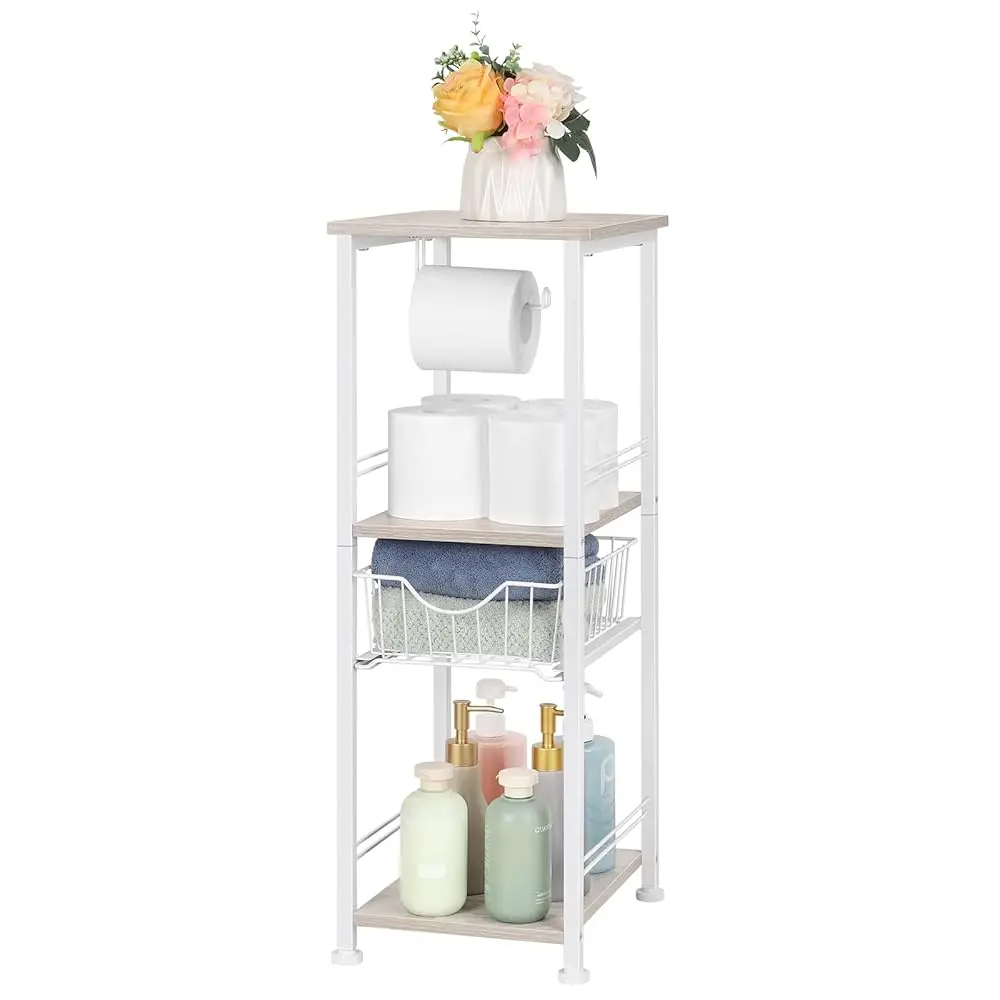 Bathroom Storage Cabinet Freestanding Bathroom Shelf With Drawer Toilet Paper Storage Stand 3 Tier Bathroom Towel Storage
Bathroom Storage Cabinet Freestanding Bathroom Shelf With Drawer Toilet Paper Storage Stand 3 Tier Bathroom Towel Storage