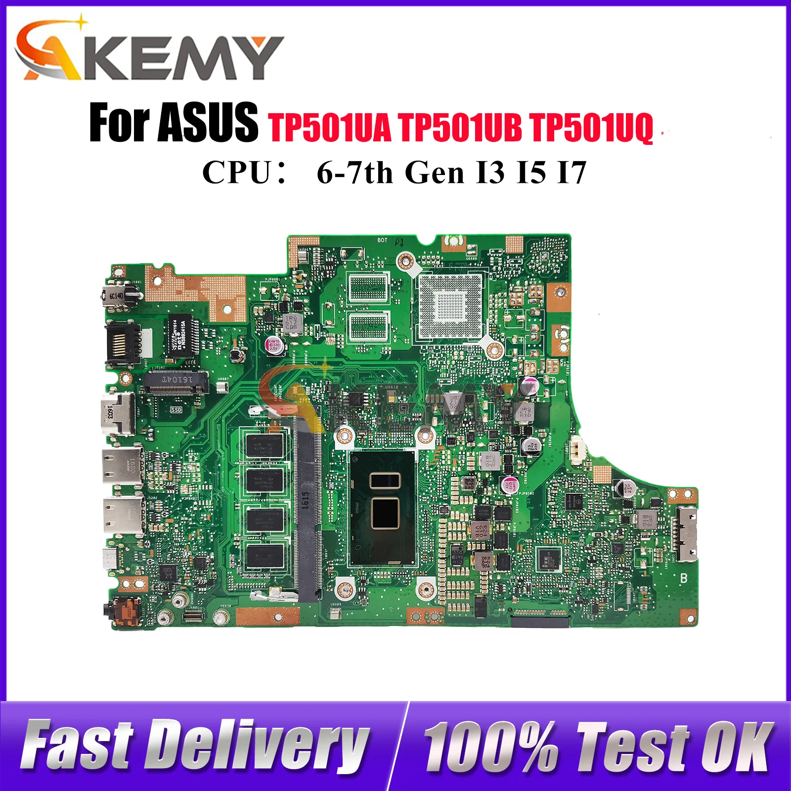 TP501UA Laptop Motherboard For ASUS VivoBook Flip TP501U TP501UA TP501UB TP501UQ TP501UQK Notebook Mainboard With I3 I5 I7 CPU
TP501UA Laptop Motherboard For ASUS VivoBook Flip TP501U TP501UA TP501UB TP501UQ TP501UQK Notebook Mainboard With I3 I5 I7 CPU