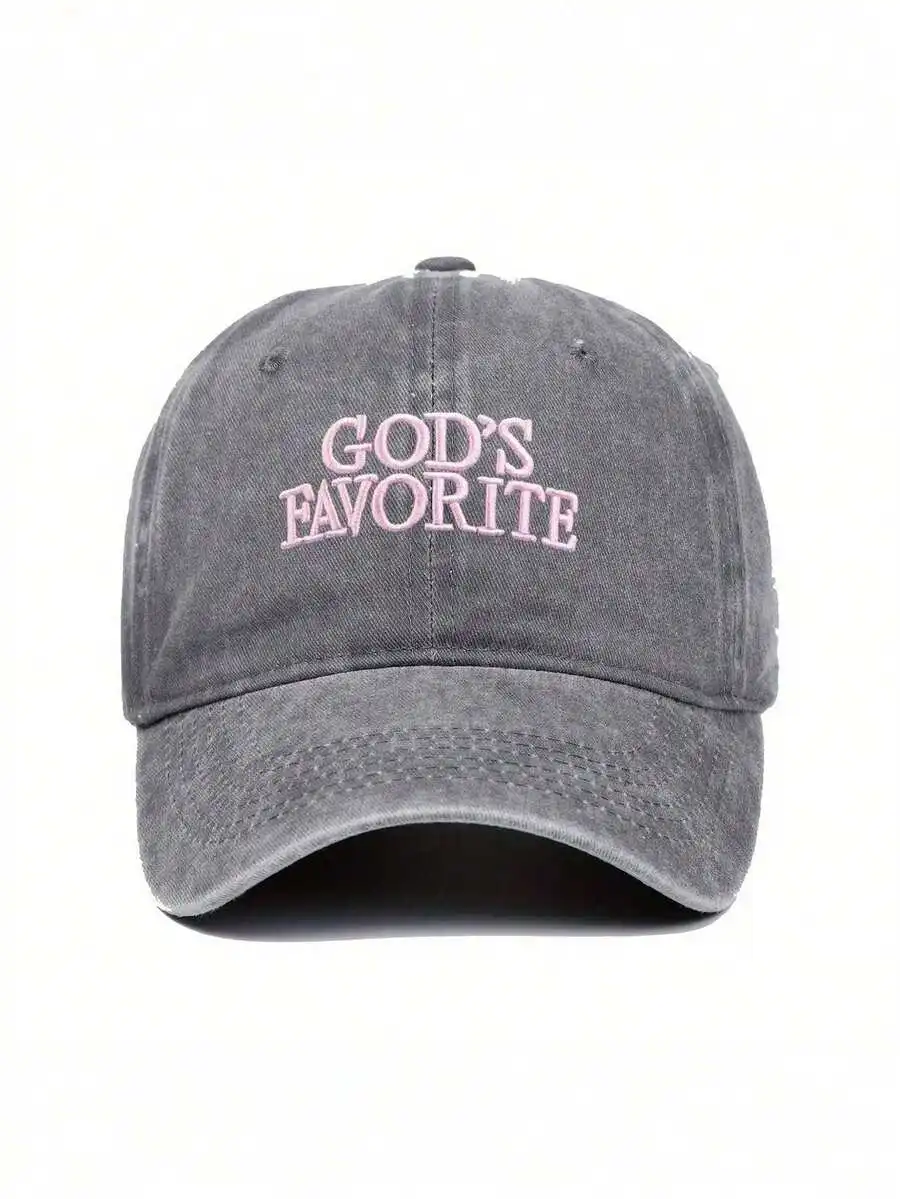 Gods Favorite Embroidered Baseball Cap For Women Adjustable Cotton Twill Hat
Gods Favorite Embroidered Baseball Cap For Women Adjustable Cotton Twill Hat