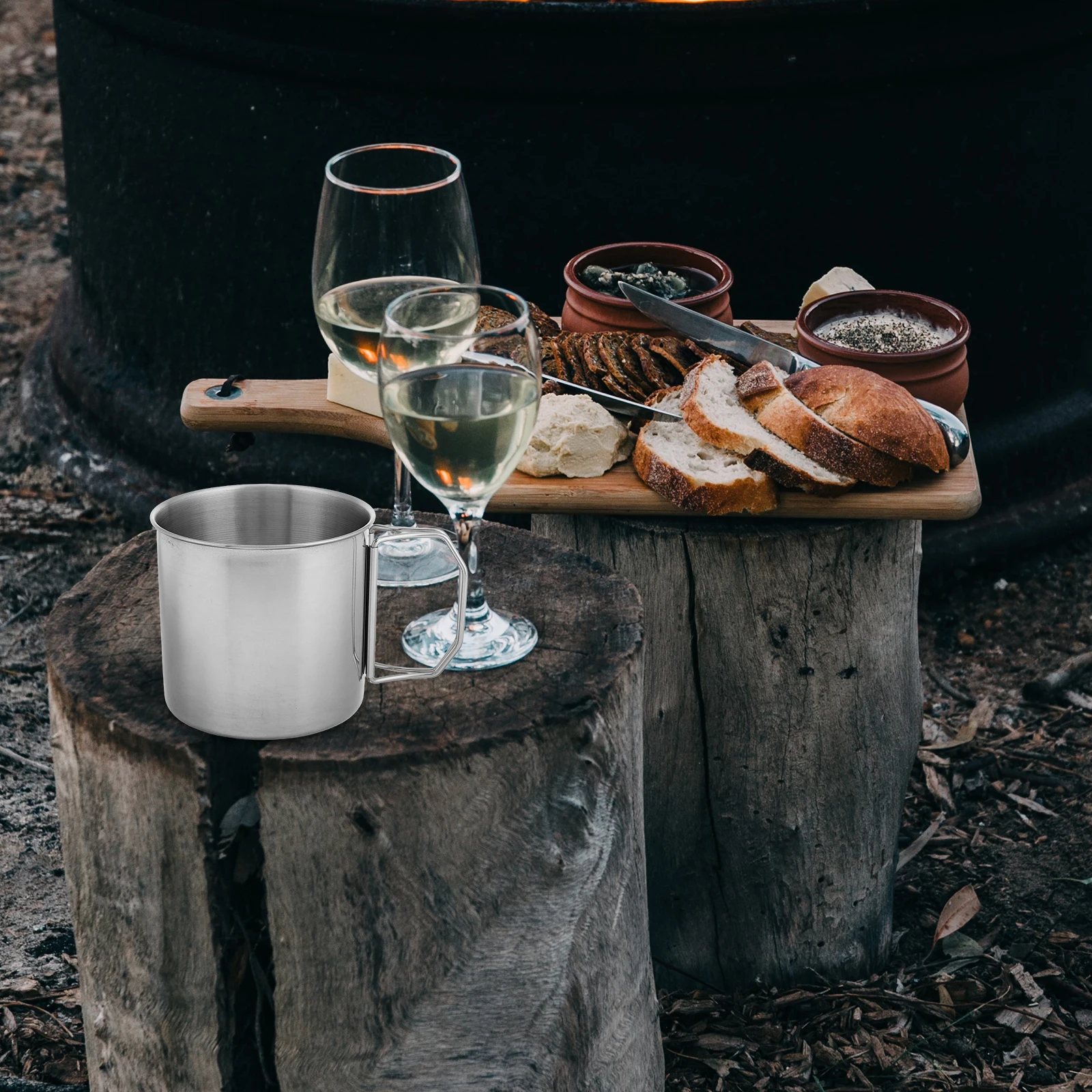 Outdoor Stainless Steel Water Cup Camp Coffee Pot Camping Drinking Gear Cups Tea Kettle
Outdoor Stainless Steel Water Cup Camp Coffee Pot Camping Drinking Gear Cups Tea Kettle