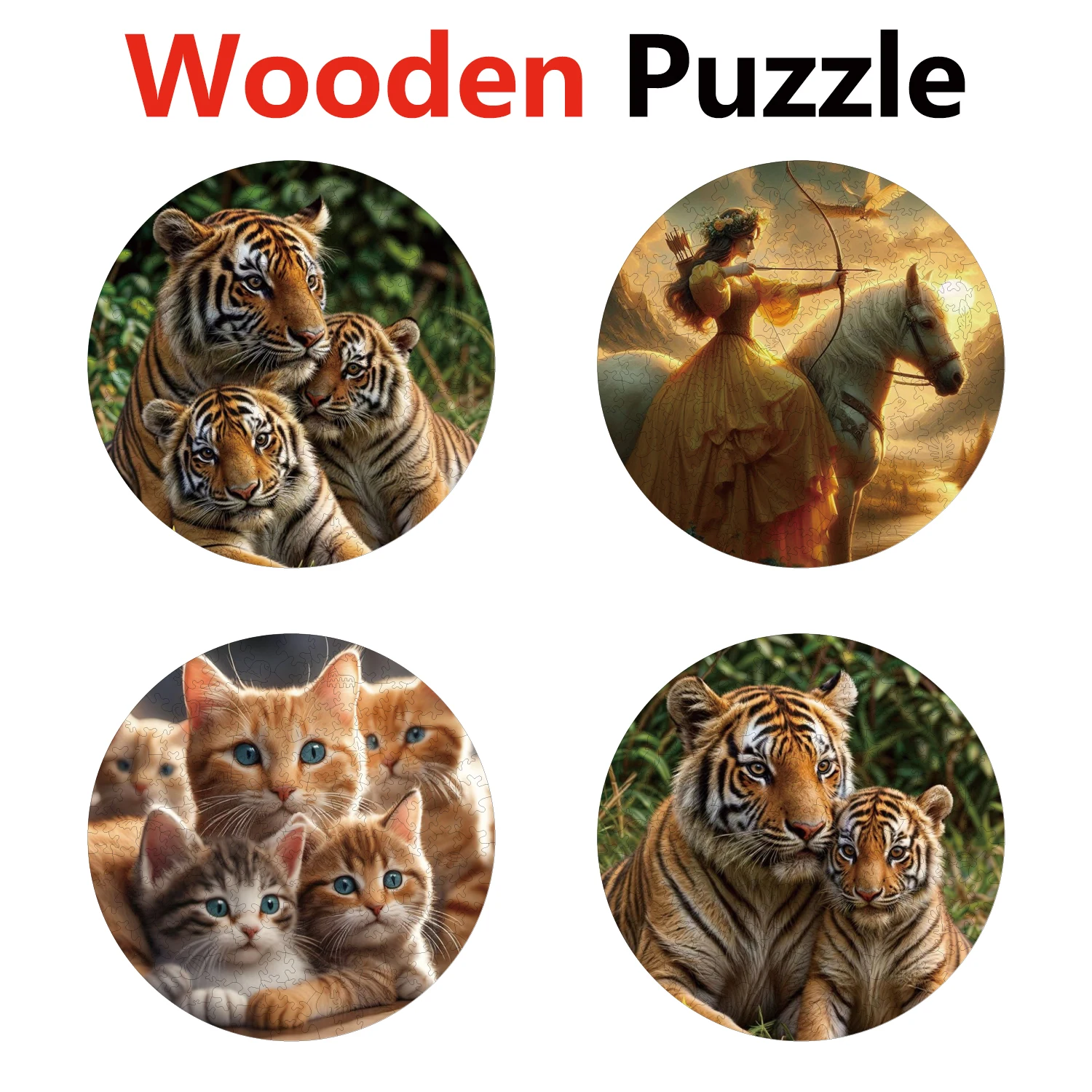 Tiger Horse Cat Animal Puzzles High Quality Jigsaw Puzzle Wooden Puzzle Best Christmas Gift
Tiger Horse Cat Animal Puzzles High Quality Jigsaw Puzzle Wooden Puzzle Best Christmas Gift