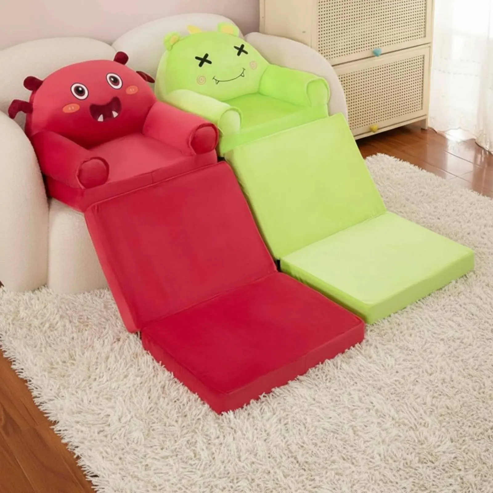 Cartoon Monster Sofa Foldable Folding Kids Sofa Toddler Couch Soft Cushion Kids Couch Bed Lightweight for Toddlers, Playroom
Cartoon Monster Sofa Foldable Folding Kids Sofa Toddler Couch Soft Cushion Kids Couch Bed Lightweight for Toddlers, Playroom