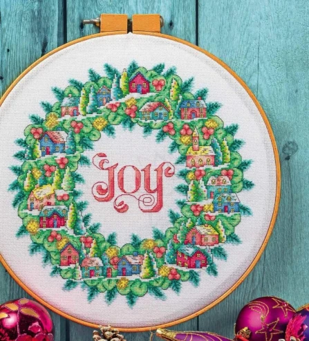 DIY needle work Wreath 39-38 Cross Stitch Set Counted Cross Stitch Kit 28ct 14ct 32ct Metallic aida
DIY needle work Wreath 39-38 Cross Stitch Set Counted Cross Stitch Kit 28ct 14ct 32ct Metallic aida