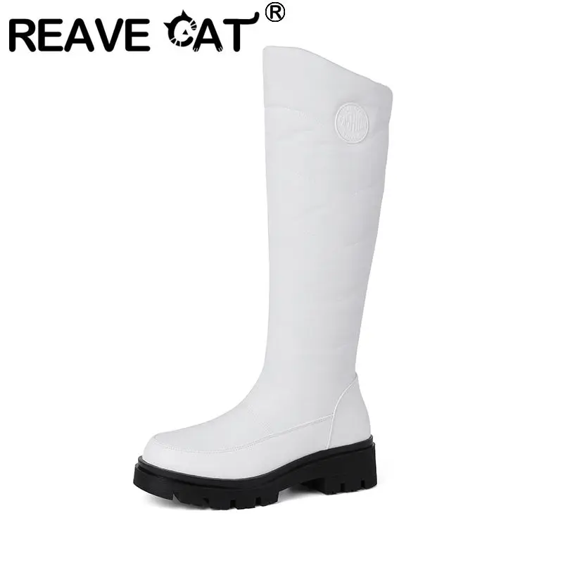 REAVE CAT Распродажа 2026 Женские зимние ботинки с круглым носком 5 см на блочном каблуке без шнуровки Водонепроницаемые уличные сапоги до колена Bota Осенние большие размеры 42-43
REAVE CAT Распродажа 2026 Женские зимние ботинки с круглым носком 5 см на блочном каблуке без шнуровки Водонепроницаемые уличные сапоги до колена Bota Осенние большие размеры 42-43