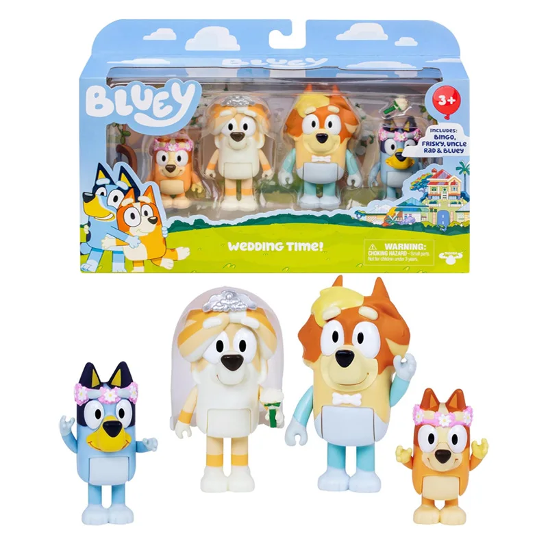 The Bluey Свадебные игрушки для всей семьи, украшения, мультяшная собака, кукла, ручная фигурка, детские настольные украшения, украшения
The Bluey Свадебные игрушки для всей семьи, украшения, мультяшная собака, кукла, ручная фигурка, детские настольные украшения, украшения