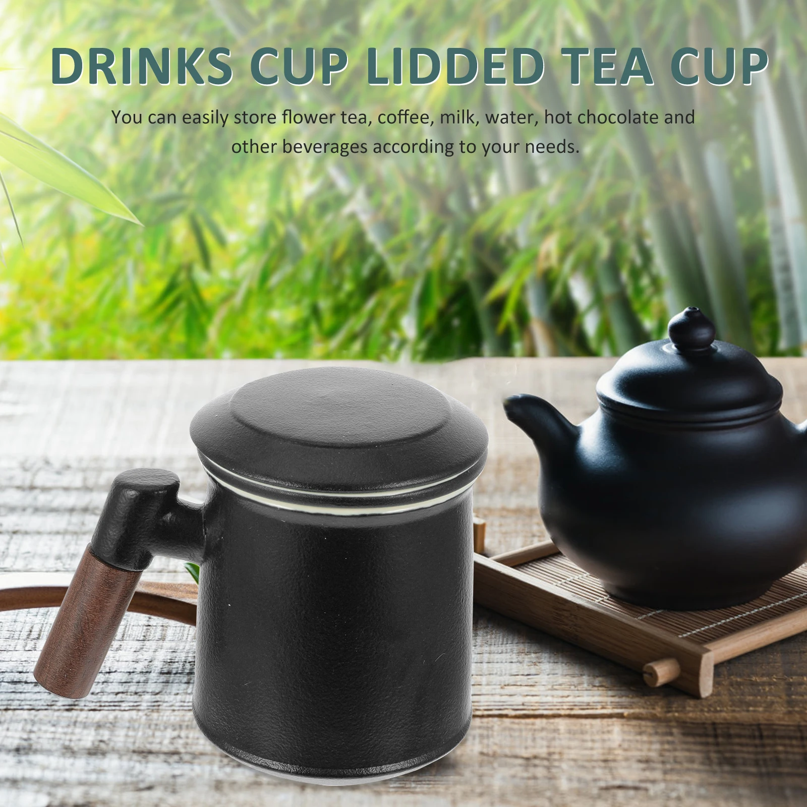 Ceramic Tea Cup Wooden H Insulated Coffee Mug Lidded Drinks Cup Porcelain Office Milk Latte Glass Safe Practical Anti
Ceramic Tea Cup Wooden H Insulated Coffee Mug Lidded Drinks Cup Porcelain Office Milk Latte Glass Safe Practical Anti