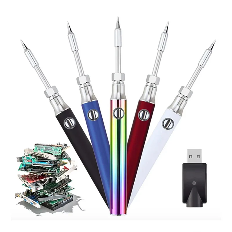 1 шт. мини-паяльник с USB-зарядкой, быстрый нагрев, набор для пайки из нержавеющей стали, регулируемое напряжение, паяльник-ручка на батарейках
1 шт. мини-паяльник с USB-зарядкой, быстрый нагрев, набор для пайки из нержавеющей стали, регулируемое напряжение, паяльник-ручка на батарейках