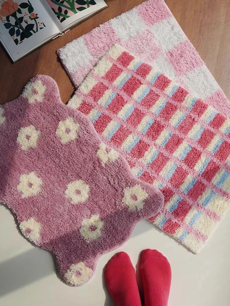 Korean Stripe Plaid Bathroom Mat Floor Mat Ins High-End Velvet Anti-Slip Water Absorbent Foot Pad Toilet Door Mat Home Decor
Korean Stripe Plaid Bathroom Mat Floor Mat Ins High-End Velvet Anti-Slip Water Absorbent Foot Pad Toilet Door Mat Home Decor