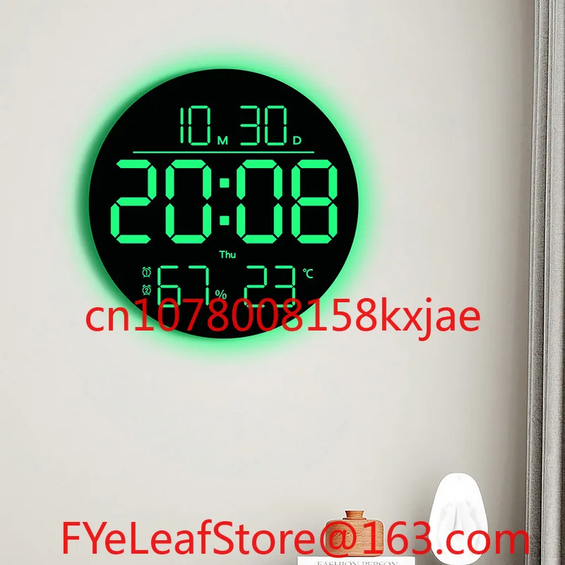 Часы для гостиной RGB, часы с большим шрифтом, изменением цвета, атмосферный свет, многофункциональные 6695R
Часы для гостиной RGB, часы с большим шрифтом, изменением цвета, атмосферный свет, многофункциональные 6695R