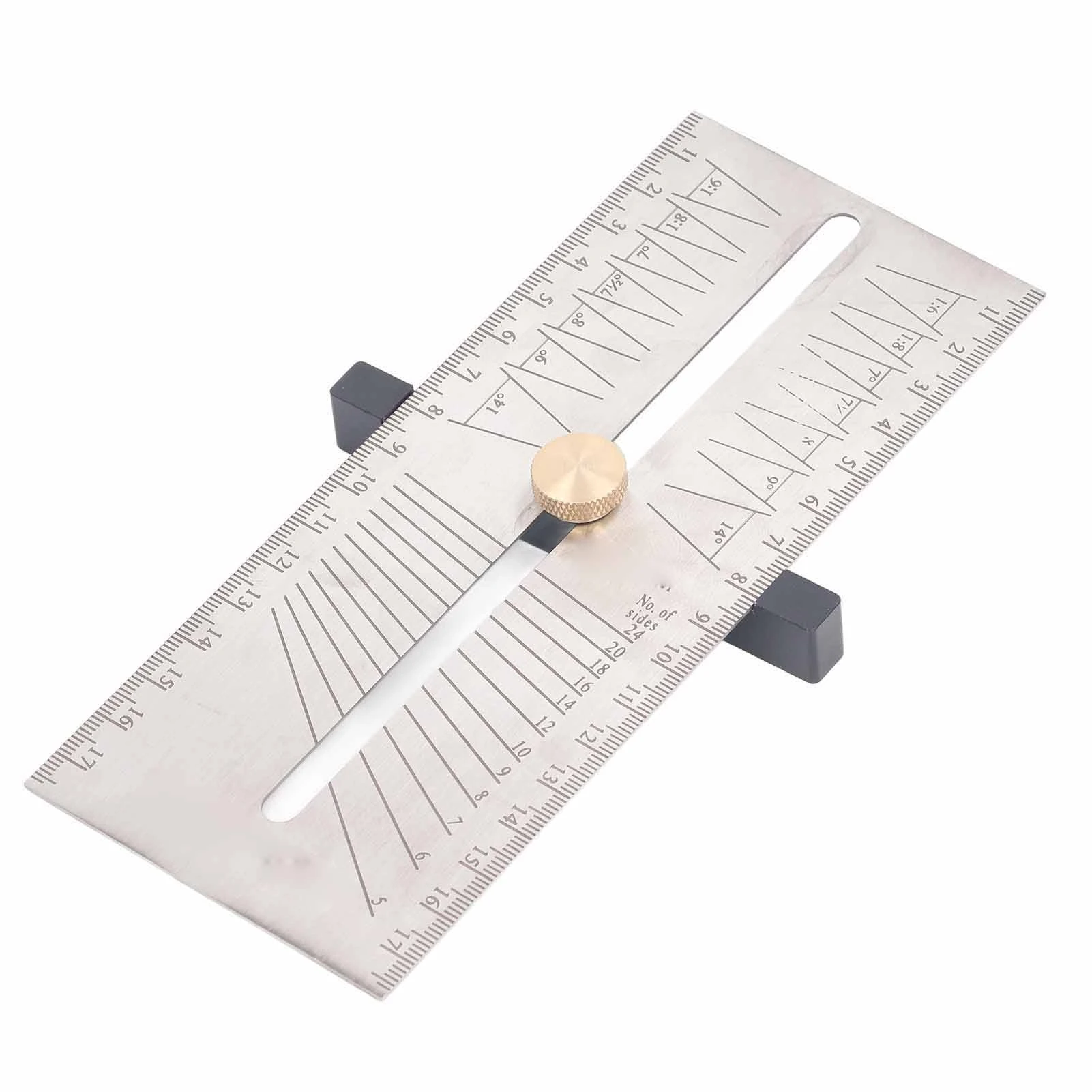 Adjustable Bevel Gauge 304 Stainless Steel Multifunctional T Shaped Sliding Ruler Woodworking Setting Tool
Adjustable Bevel Gauge 304 Stainless Steel Multifunctional T Shaped Sliding Ruler Woodworking Setting Tool