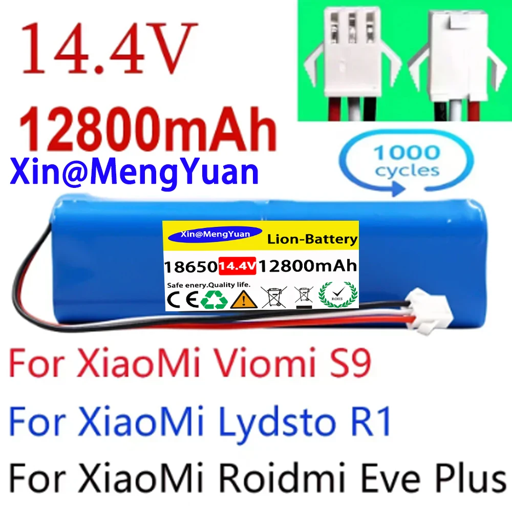 Запасной аккумулятор для робота-пылесоса XiaoMi Lydsto R1 Roidmi Eve Plus Viomi S9, емкость 12800 мАч
Запасной аккумулятор для робота-пылесоса XiaoMi Lydsto R1 Roidmi Eve Plus Viomi S9, емкость 12800 мАч
