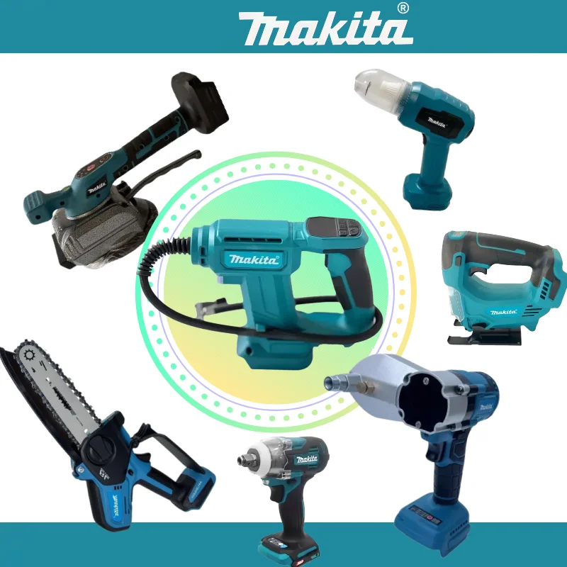Набор бесщеточных электроинструментов Makita: шлифовальная машина, пистолет для герметика, цепная пила, компрессор, силиконовый пистолет, машина для резки
Набор бесщеточных электроинструментов Makita: шлифовальная машина, пистолет для герметика, цепная пила, компрессор, силиконовый пистолет, машина для резки