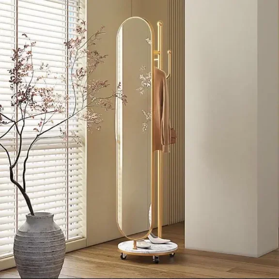 l Full-body mirror hanger integrated rotating mirror household simple vertical cloakroom
l Full-body mirror hanger integrated rotating mirror household simple vertical cloakroom