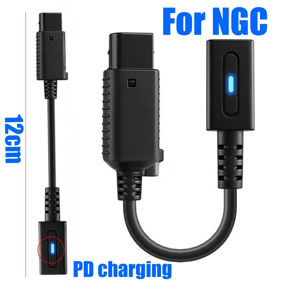 For NGC Console USB C Gaming Power Supply Cord for Nintendo Gamecube Charge Game Console Wire 12cm Type C 45W PD Charge Cable
For NGC Console USB C Gaming Power Supply Cord for Nintendo Gamecube Charge Game Console Wire 12cm Type C 45W PD Charge Cable