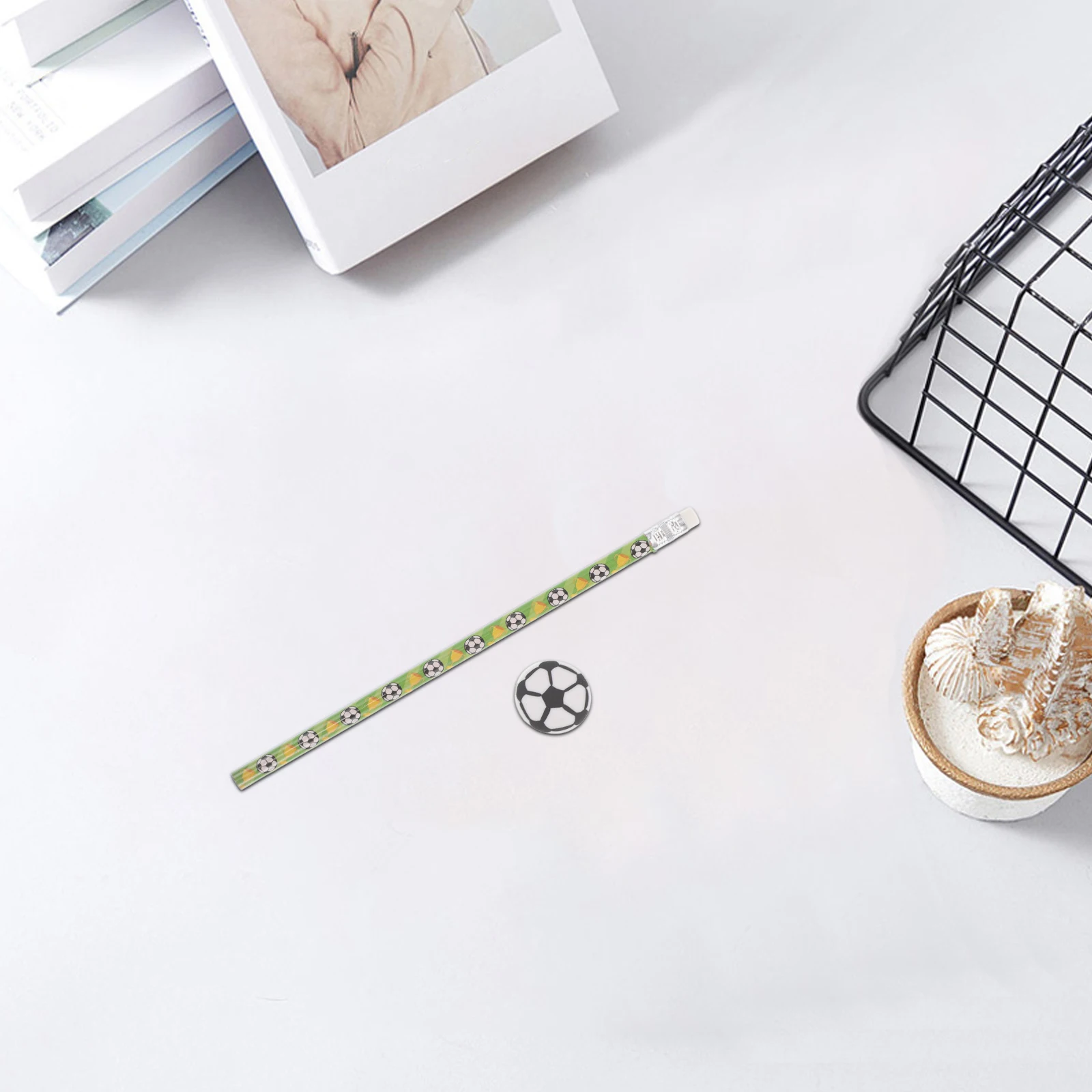 12 Sets Football Pencils Soccer Erasers Kids Wooden Pencils Party Favors Birthday Cute Mini Pencil Erasers Student Incentives
12 Sets Football Pencils Soccer Erasers Kids Wooden Pencils Party Favors Birthday Cute Mini Pencil Erasers Student Incentives