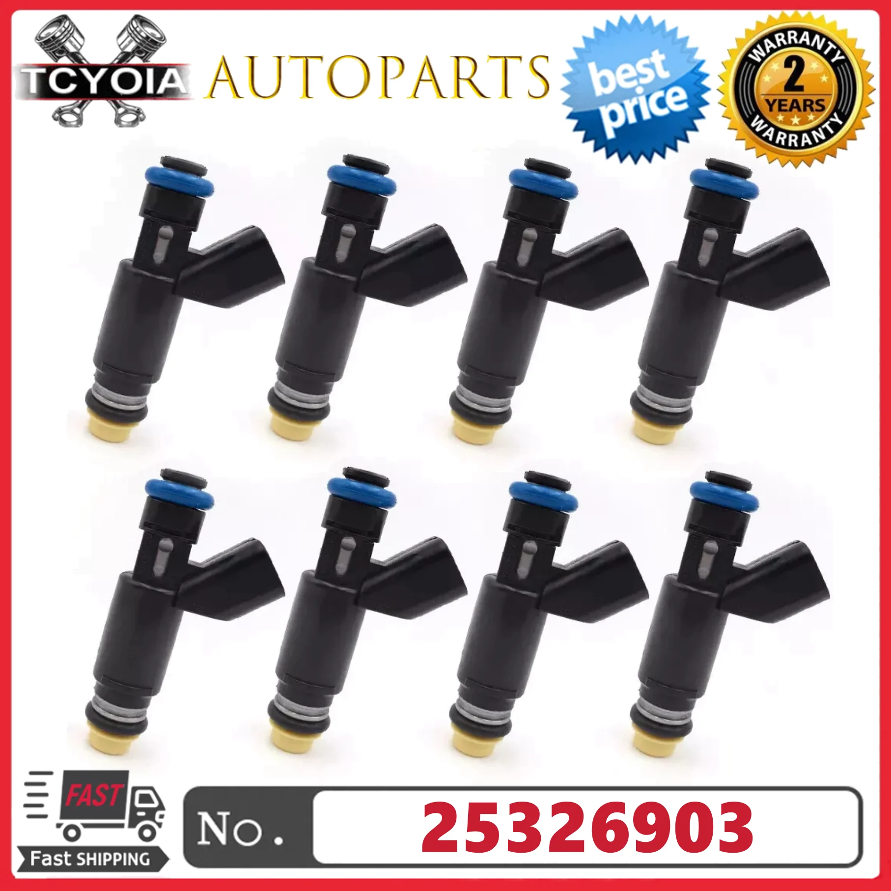 8Pcs/lot Fuel Injectors 25326903 For Chevrolet Silverado 1500 2500 Suburban 2500 Tahoe GMC Sierra Yukon 5.3L V8 2002-2006
8Pcs/lot Fuel Injectors 25326903 For Chevrolet Silverado 1500 2500 Suburban 2500 Tahoe GMC Sierra Yukon 5.3L V8 2002-2006