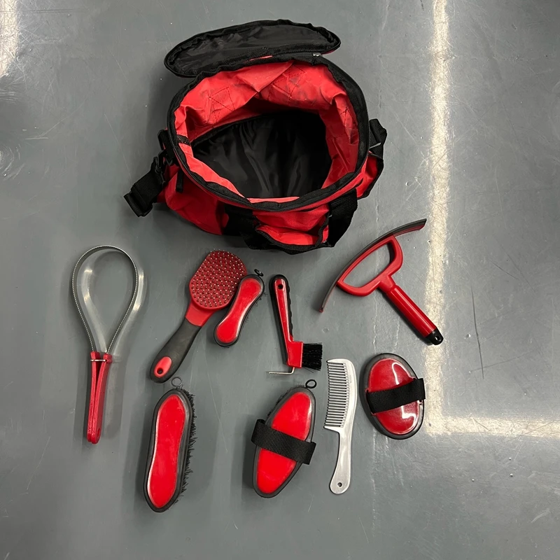 Equestrian Plastic Horse Grooming Kit Complete Brush & Care Tool Set
Equestrian Plastic Horse Grooming Kit Complete Brush & Care Tool Set