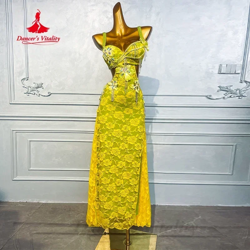 BellyDance Costume Women's Customized Luxury Rhinestone Flowers Tassel Performance Costumes Oriental Dance Competition Outfit
BellyDance Costume Women's Customized Luxury Rhinestone Flowers Tassel Performance Costumes Oriental Dance Competition Outfit
