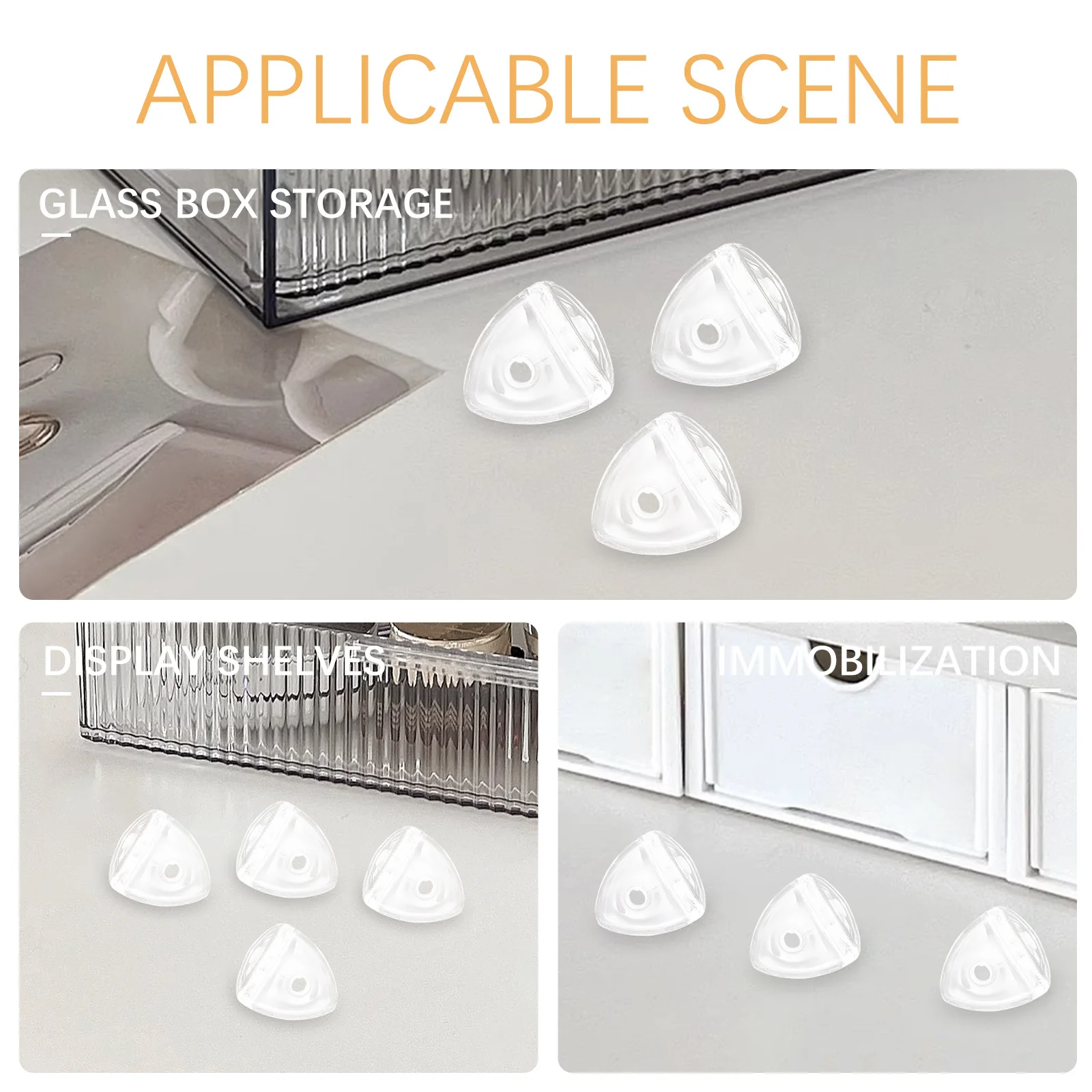 10Pcs Angle Brackets Acrylic Durable 90 Degree Glass Shelf Support Braces Bracket Wall Shelf Mount Corner Brace 
10Pcs Angle Brackets Acrylic Durable 90 Degree Glass Shelf Support Braces Bracket Wall Shelf Mount Corner Brace