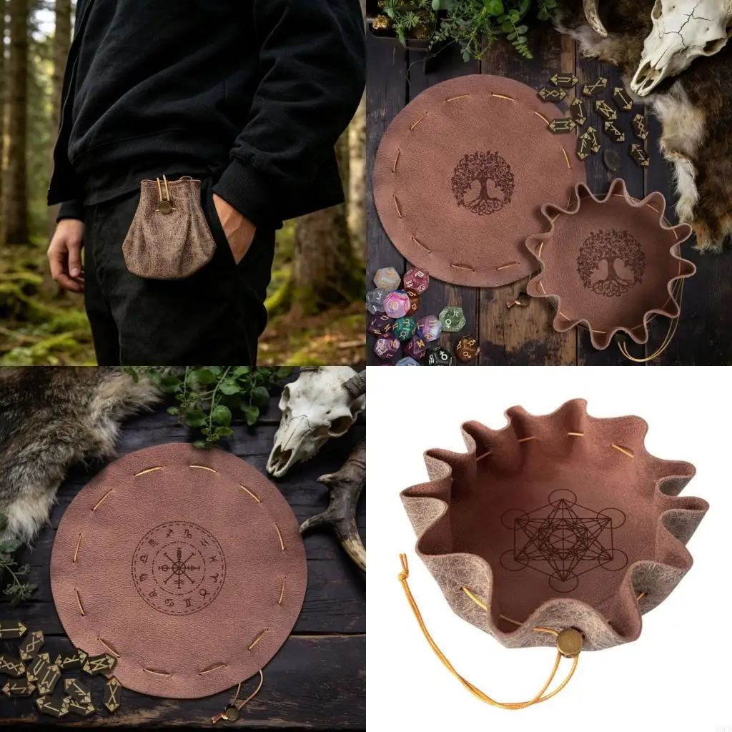 Leather Drawstring Dices Gaming Pouches Container Protective Case Dices Holder 69HD
Leather Drawstring Dices Gaming Pouches Container Protective Case Dices Holder 69HD