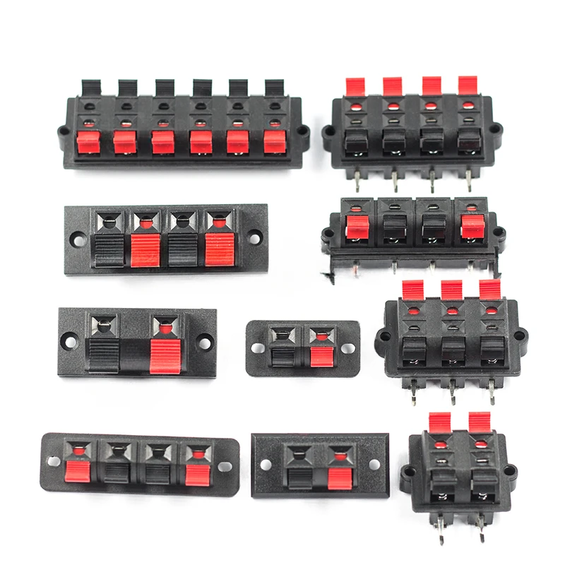 Spring Type Terminal WP4-1 4pin WP2 WP6-3 WP8-3 8Pin WP12-3 12Pin Audio Speaker Wiring Socket Wiring Post External Wiring Clamp
Spring Type Terminal WP4-1 4pin WP2 WP6-3 WP8-3 8Pin WP12-3 12Pin Audio Speaker Wiring Socket Wiring Post External Wiring Clamp