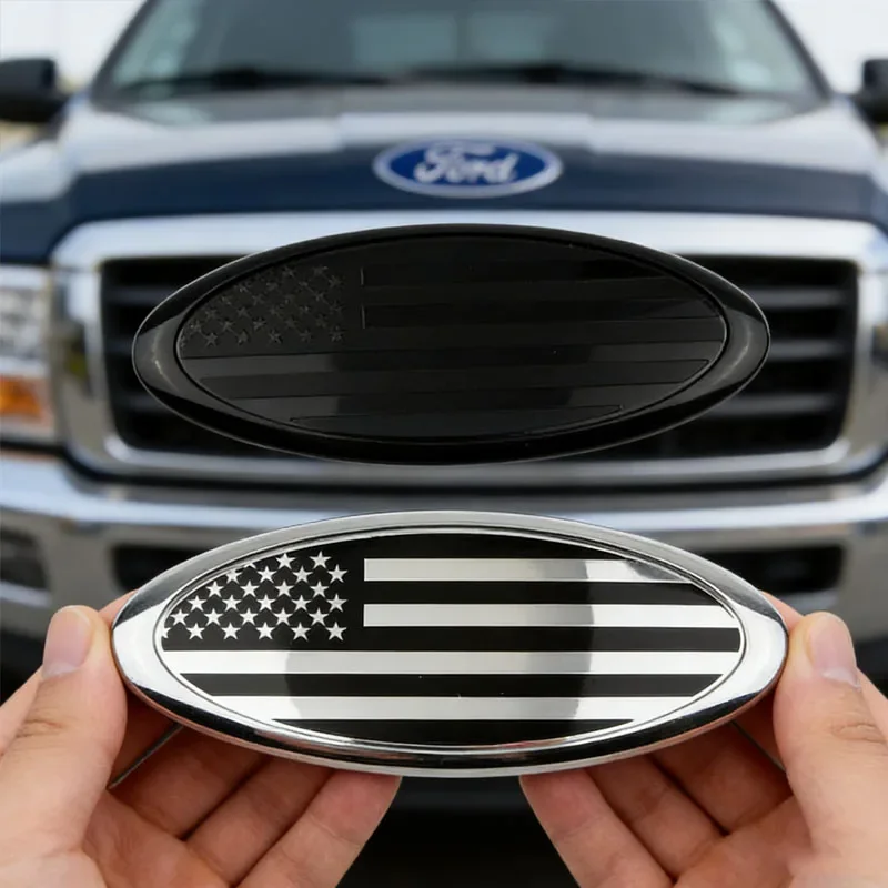 3D Car Logo Sticker Front Rear Badge Decal for Ford Focus Kuga Fiesta Escape Edge Ranger Transit Fusion Mondeo Roush Accessories
