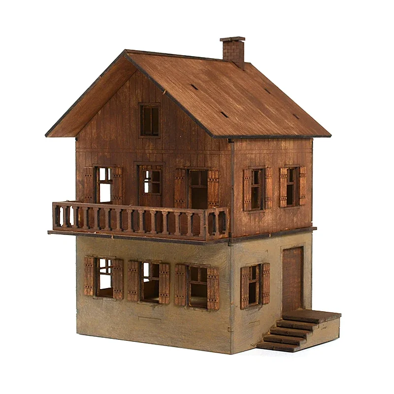 1/72 Southeast Asian Two-story Building Scene Wooden Assembly Model Decoration DIY Handmade Gift
1/72 Southeast Asian Two-story Building Scene Wooden Assembly Model Decoration DIY Handmade Gift