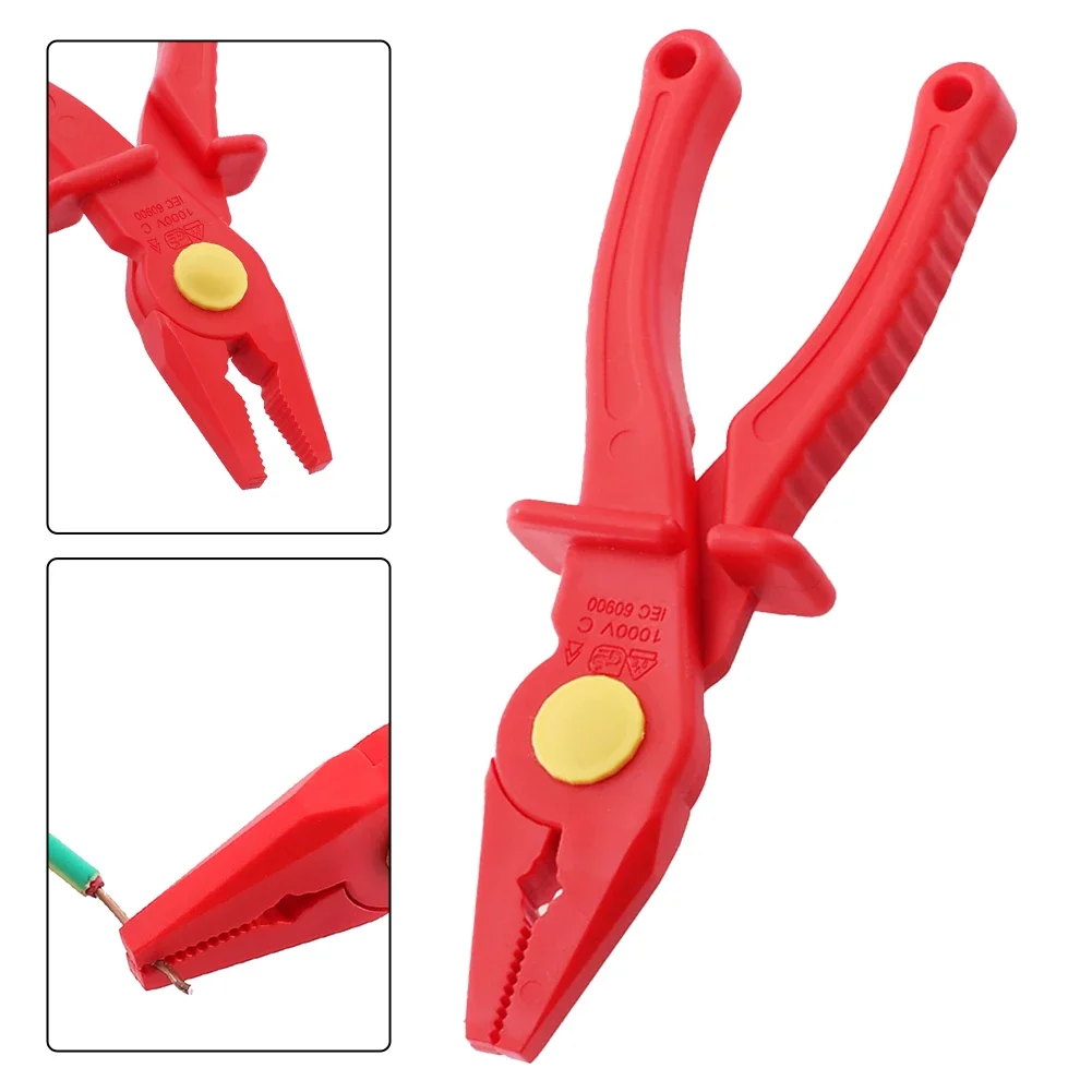 1000V Electrician Professional Pliers Insulated Cable VDE Plier Multi-Functional Flat Nose Plastic Plier Crimper
1000V Electrician Professional Pliers Insulated Cable VDE Plier Multi-Functional Flat Nose Plastic Plier Crimper