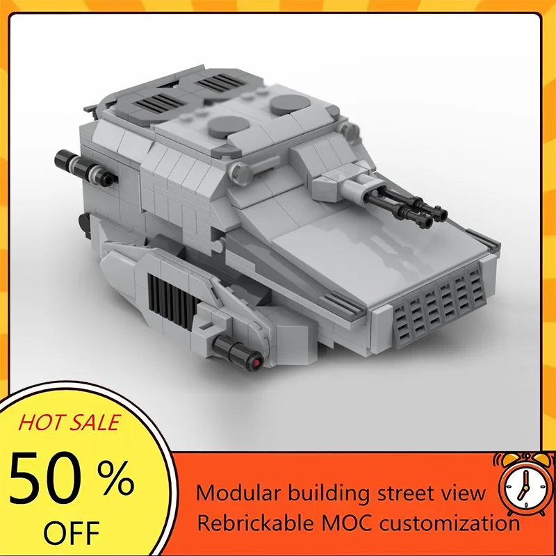 Набор для сборки модульного танка из 494 деталей по мотивам популярного фильма «Звездные войны», конструктор MOC, технологичный подарок на праздник, детский игровой набор
Набор для сборки модульного танка из 494 деталей по мотивам популярного фильма «Звездные войны», конструктор MOC, технологичный подарок на праздник, детский игровой набор