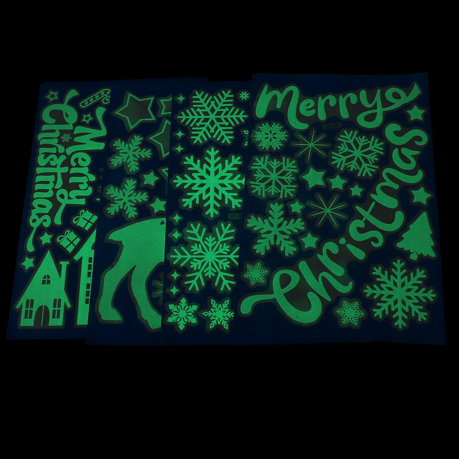 4 Sheets Glowing Christmas Stickers Luminous Wall Decals for Holiday Decor Room Window Xmas Party Shopping Mall Decor
4 Sheets Glowing Christmas Stickers Luminous Wall Decals for Holiday Decor Room Window Xmas Party Shopping Mall Decor