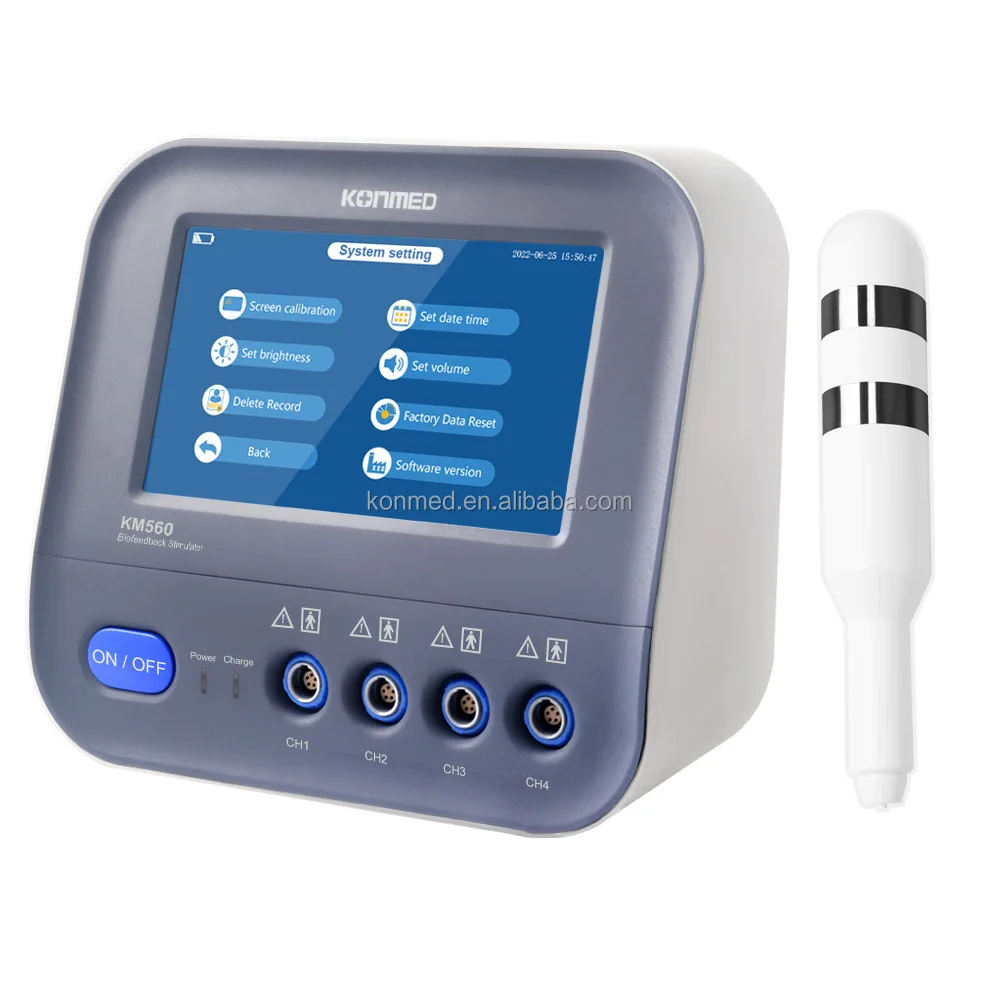 Konmed KM560 Four-Channel Touch Screen Pelvic Muscle Kegel Exerciser Pain Relief Urinary Incontinence EMG Biofeedback Stimulator
Konmed KM560 Four-Channel Touch Screen Pelvic Muscle Kegel Exerciser Pain Relief Urinary Incontinence EMG Biofeedback Stimulator