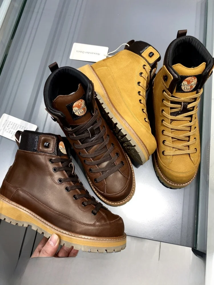 Classic Men's Mid-Calf Boots British Style Winter Snow Boots American Workwear Boots Leather Upper Warm Rubber Sole
Classic Men's Mid-Calf Boots British Style Winter Snow Boots American Workwear Boots Leather Upper Warm Rubber Sole