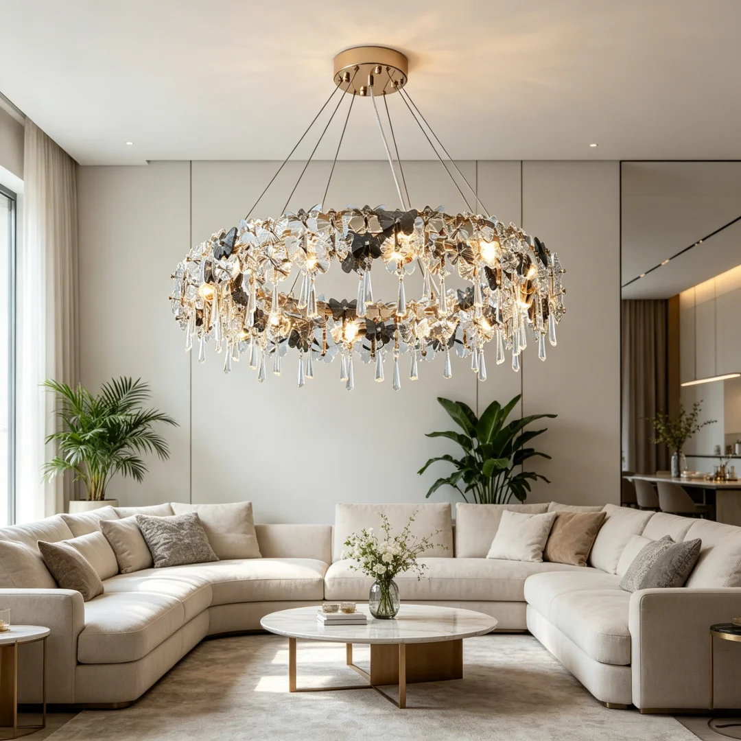 Luxury Butterfly Crystal LED Pendant Light Modern Lustre Hanging Lamp Indoor Ceiling Light Fixture for Bedroom Living Room Decor
Luxury Butterfly Crystal LED Pendant Light Modern Lustre Hanging Lamp Indoor Ceiling Light Fixture for Bedroom Living Room Decor