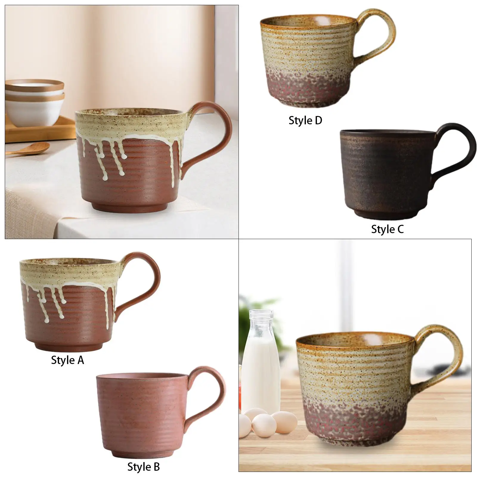 Ceramic Coffee Mug Retro Ceramic Tea Cup Stoneware Mug 360ml Japanese Coffee Mug for Tea Cappuccino Mocha Espresso Coffee Shop
Ceramic Coffee Mug Retro Ceramic Tea Cup Stoneware Mug 360ml Japanese Coffee Mug for Tea Cappuccino Mocha Espresso Coffee Shop