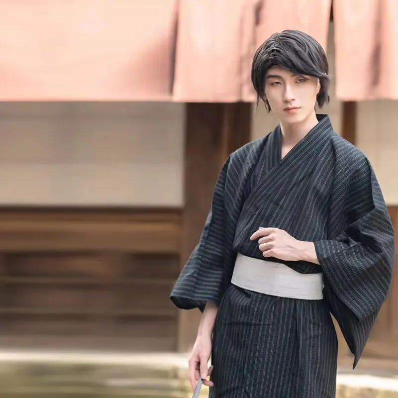 Japanese Kimono Men's Formal Wear Bathrobe Robe
Japanese Kimono Men's Formal Wear Bathrobe Robe