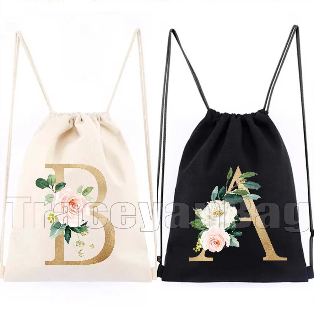 Gold Floral Letters Flower Initial Letter A to Z Cute Kids Teacher Birthday Gifts Canvas Drawstring Bag Backpacks Gym Sackpack
Gold Floral Letters Flower Initial Letter A to Z Cute Kids Teacher Birthday Gifts Canvas Drawstring Bag Backpacks Gym Sackpack