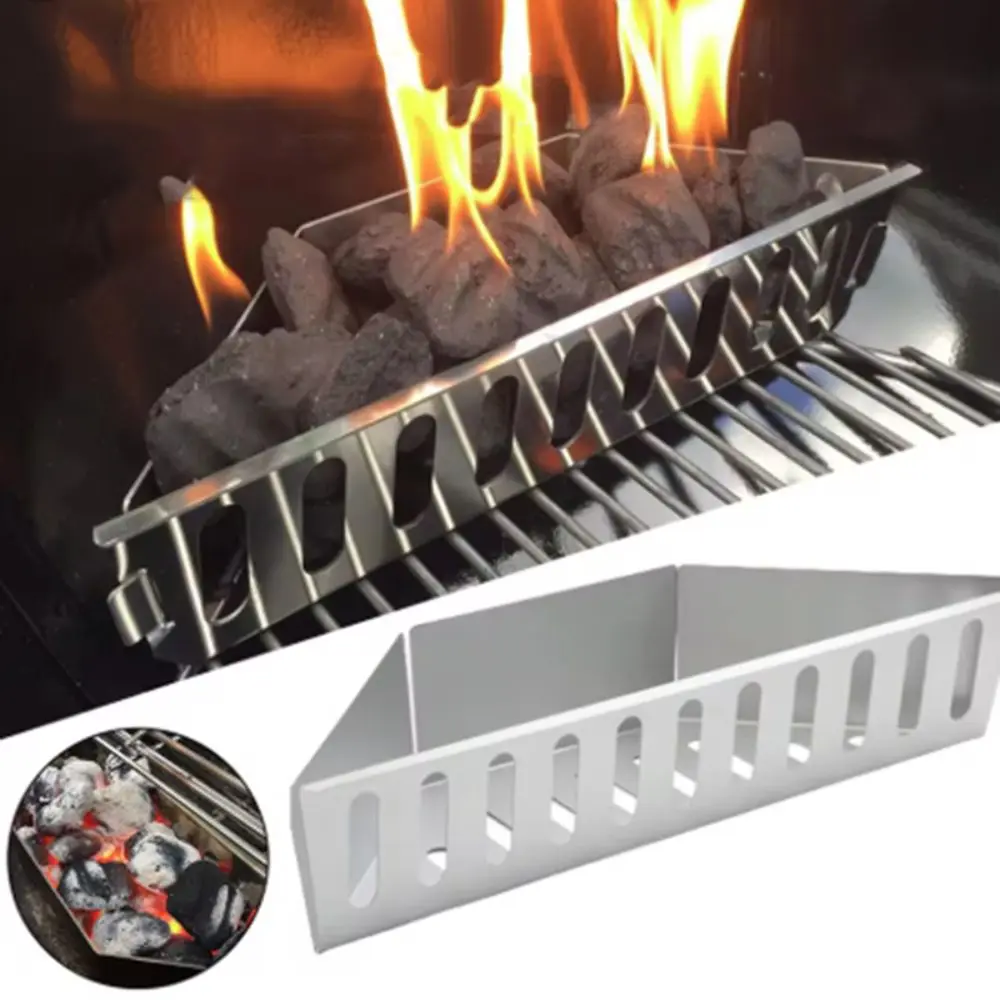2Pcs Aluminum Plate Charcoal Basket Large Capacity Anticorrosive Briquette Basket 15 Inches Charcoal Box Picnic
2Pcs Aluminum Plate Charcoal Basket Large Capacity Anticorrosive Briquette Basket 15 Inches Charcoal Box Picnic