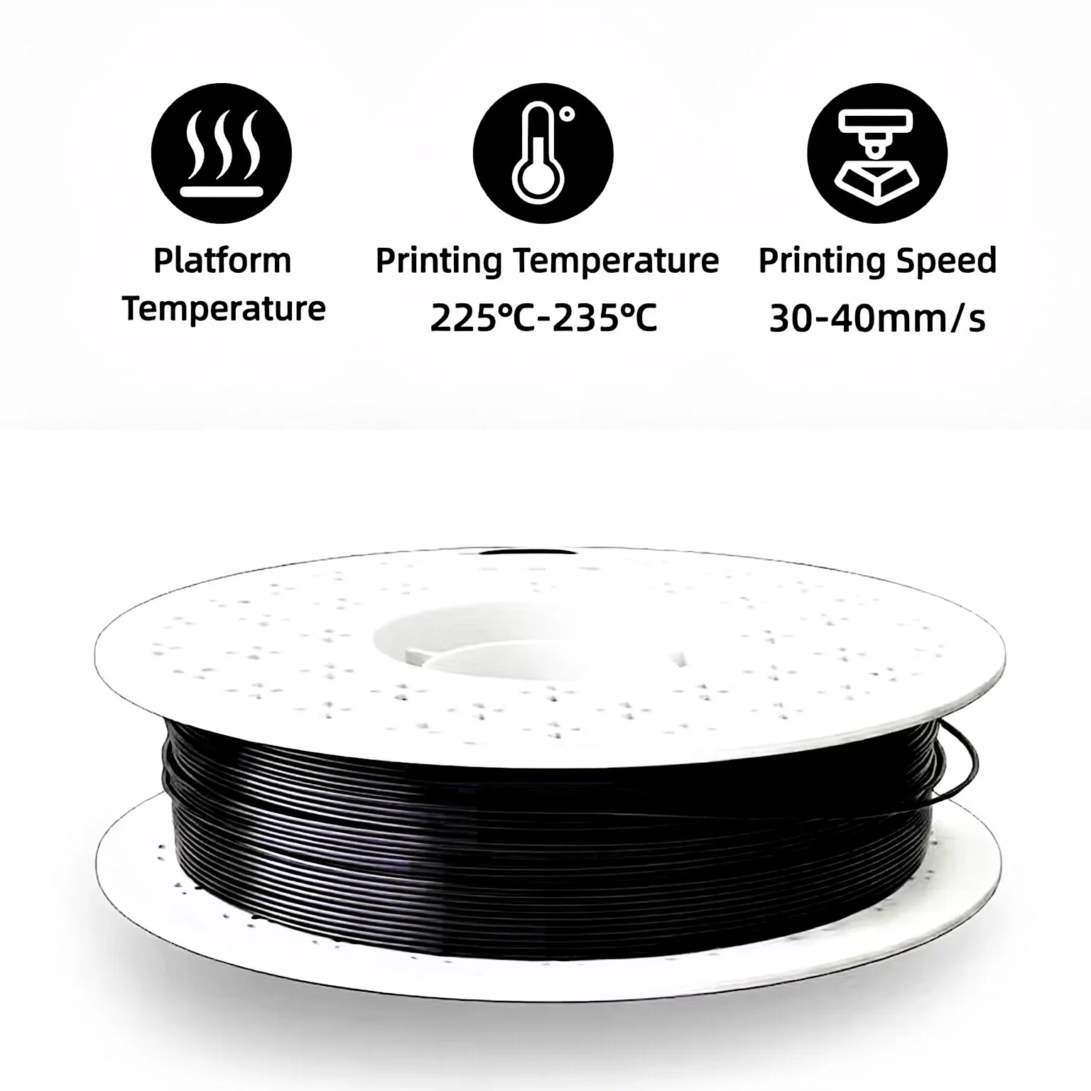 1.75mm Conductive TPU Filament 1KG Flexible Conductive 3D Printer Filament Anti-static Soft TPU Material for ESD Protection
1.75mm Conductive TPU Filament 1KG Flexible Conductive 3D Printer Filament Anti-static Soft TPU Material for ESD Protection