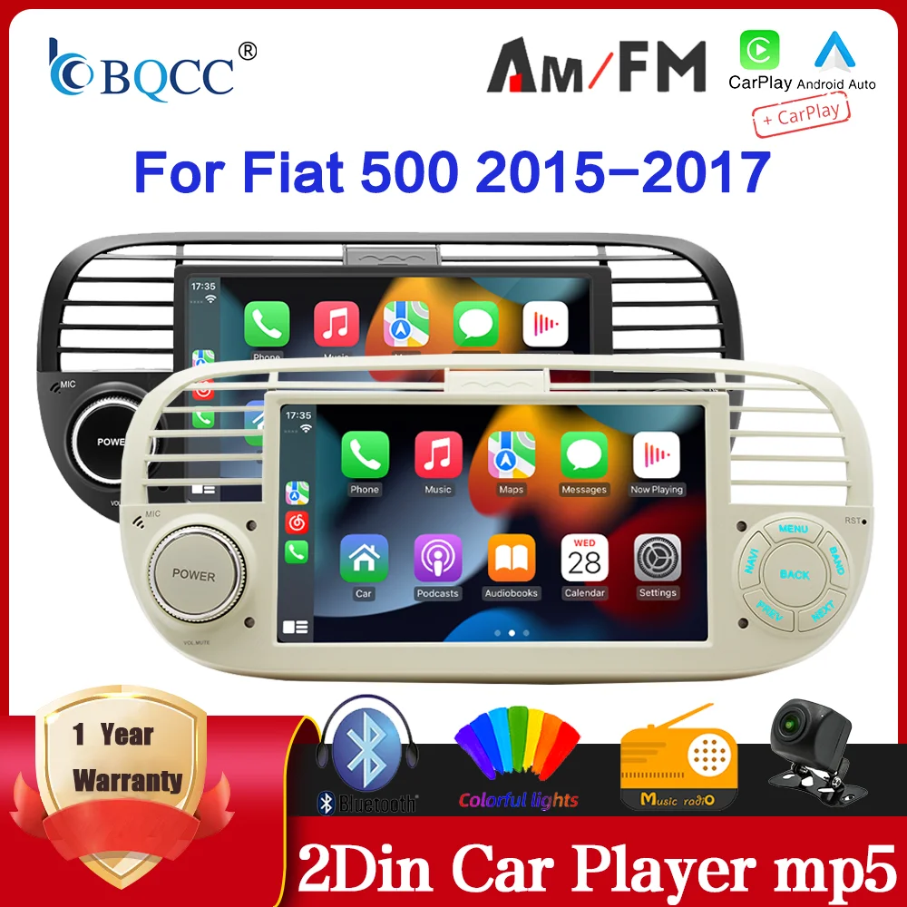 BQCC 7'' 1DIN Car Media Player for FIAT 500 Abarth 2007 2008 2009-2015 Wireless CarPlay Android Auto Multimedia Screen Stereo 4
BQCC 7'' 1DIN Car Media Player for FIAT 500 Abarth 2007 2008 2009-2015 Wireless CarPlay Android Auto Multimedia Screen Stereo 4