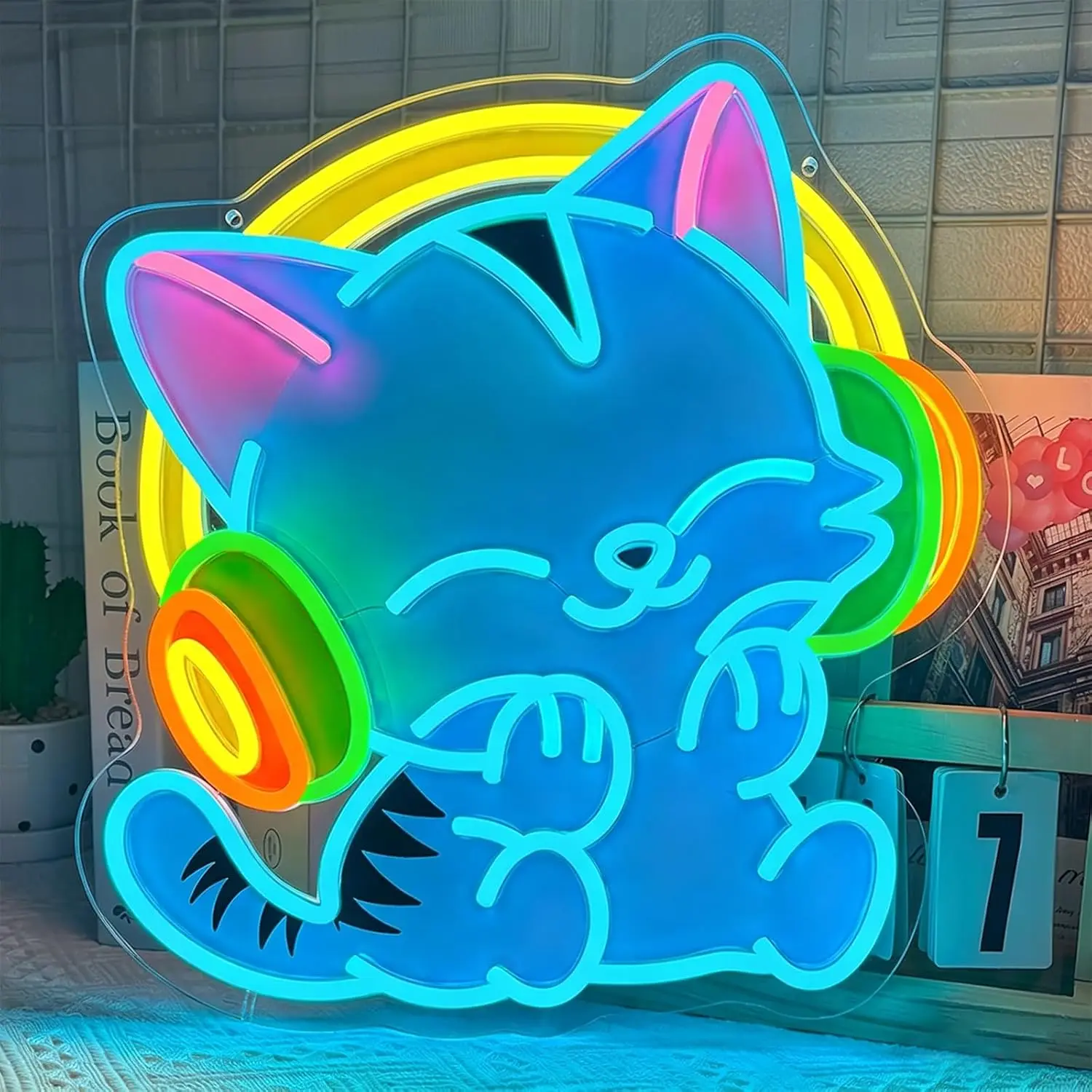 Cat Neon Sign USB Powered LED Neon Light for Kid Room Pet Shop Party Bar Gaming Room Bedroom Decoration Gift Art Wall Light
Cat Neon Sign USB Powered LED Neon Light for Kid Room Pet Shop Party Bar Gaming Room Bedroom Decoration Gift Art Wall Light