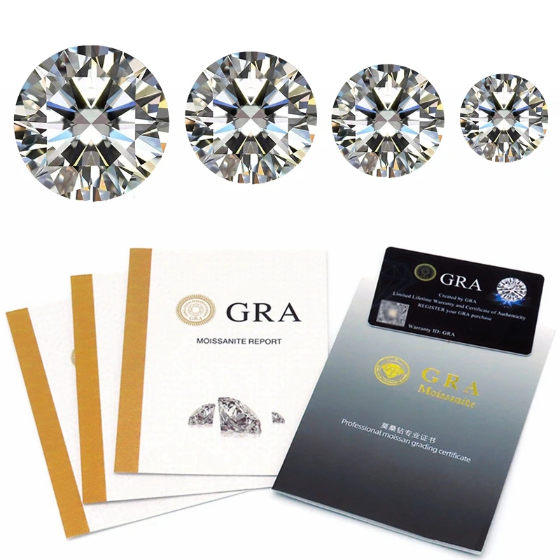 100% D Color Moissanite Stone with Certificate Lab Diamonds Moissanite Loose Gemstones Positive Pass Tester with Report
100% D Color Moissanite Stone with Certificate Lab Diamonds Moissanite Loose Gemstones Positive Pass Tester with Report